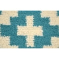 thumbnail image 4 of Garland Rug Southwest Polypropylene Teal/Ivory Indoor Area Rug, 5' x 7', 4 of 5