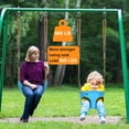 thumbnail image 5 of 2Pcs High Back Full Bucket Toddler Swing Seat Set with Adjustable Height Rope 4.2 to 6.7 FT Soft Swing Seats Set for Kids- 600 LB Weight Capacity, 5 of 14