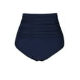thumbnail image 3 of Mycoco Women's High Waisted Bikini Bottom Bathing Suit Brief Shirred Swim Bottom, 3 of 5
