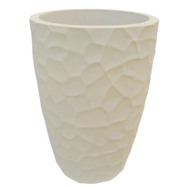 Japi Pottery JVOP41S 23 in. Prisma Conic Planter - Sandstone