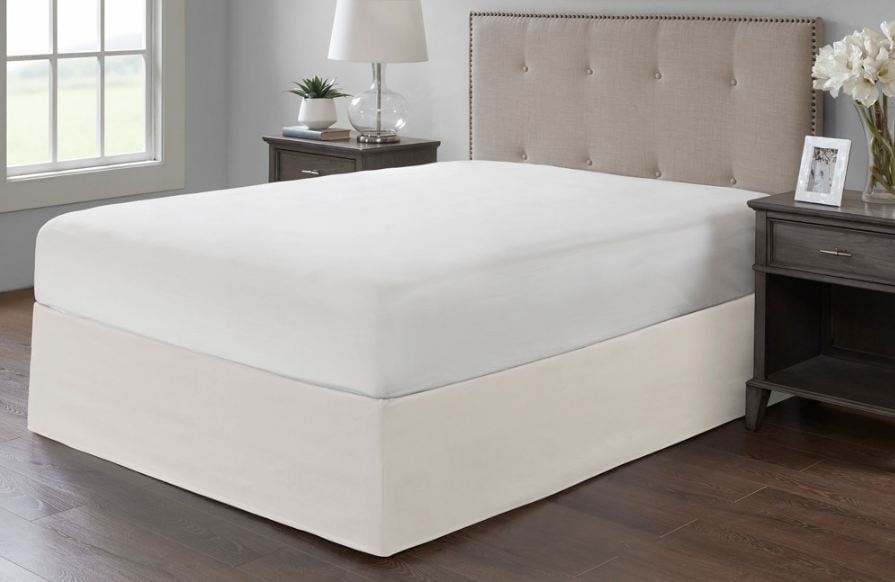 Luxurious Bedskirt Split Corner Bedskirt King Size Luxury Pleated