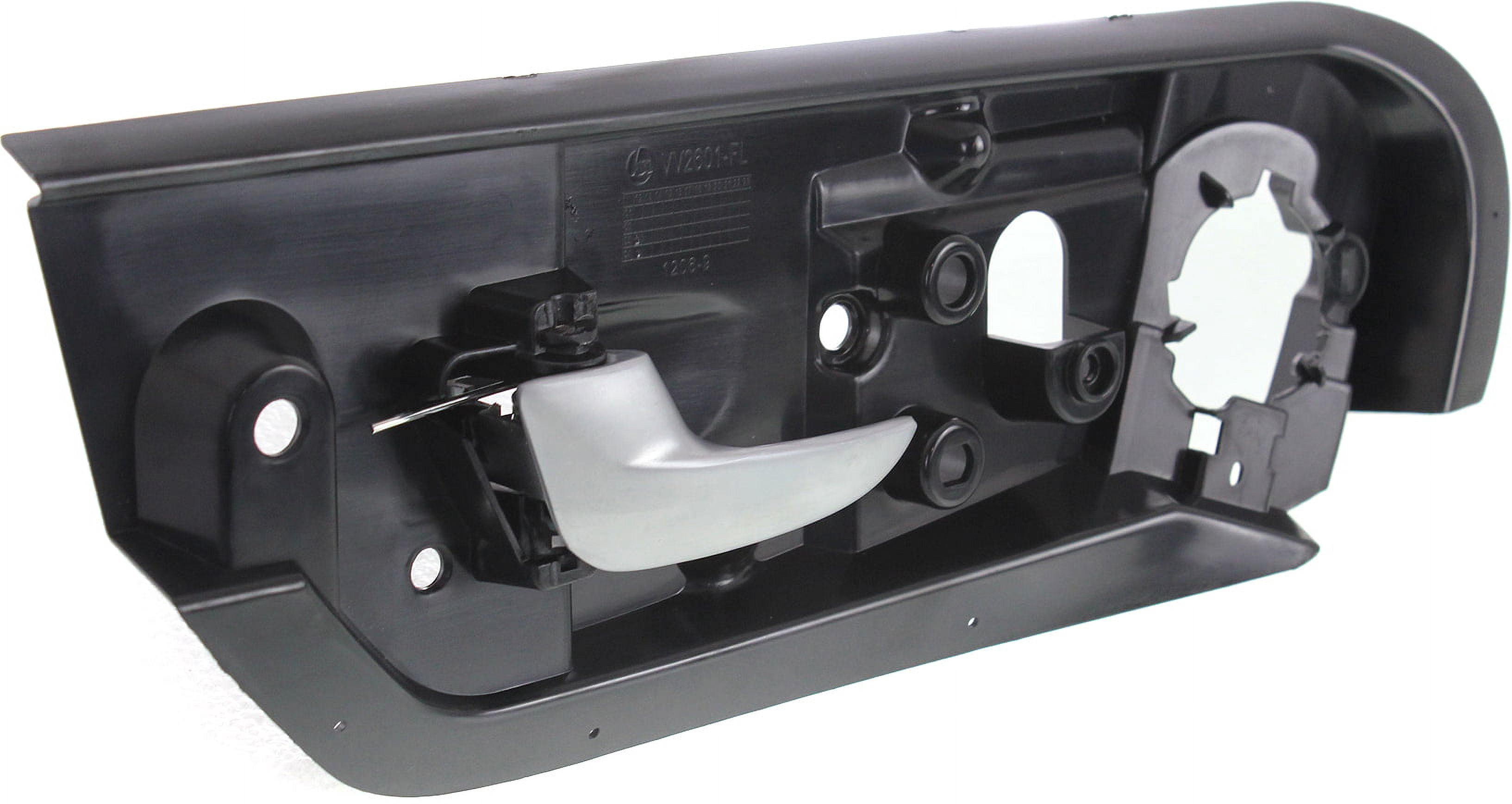 Interior Door Handle Compatible with 2001-2009 Volvo S60 2001-2007 V70 Front, Left Driver Black bezel with silver lever