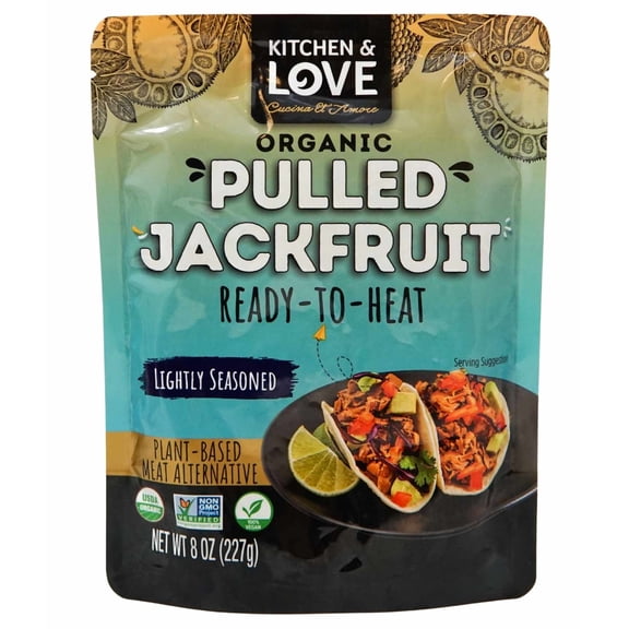 Kitchen & Love - Organic Jackfruit Lightly Seasoned, 8oz