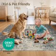 thumbnail image 4 of ODIKA 5'x7' Ultra-Soft Area Rug, Beige Dining Vintage Lattice Ornate Neutral Cream Textured Colored None Washable, Bare feet friendly, Silk-Touch for Bedroom Home office, 4 of 7