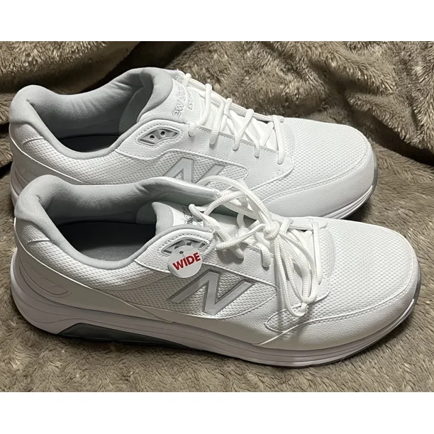 NEW New Balance 928v3 White Leather Walking Sneaker Shoes MW928WM3 Mens Sz 15 2E