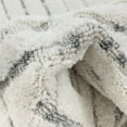 thumbnail image 4 of Well Woven Jessa Cream Grey Abstract Squares High-Lo Geometric 2'3" x 7'3" Runner Rug, 4 of 8