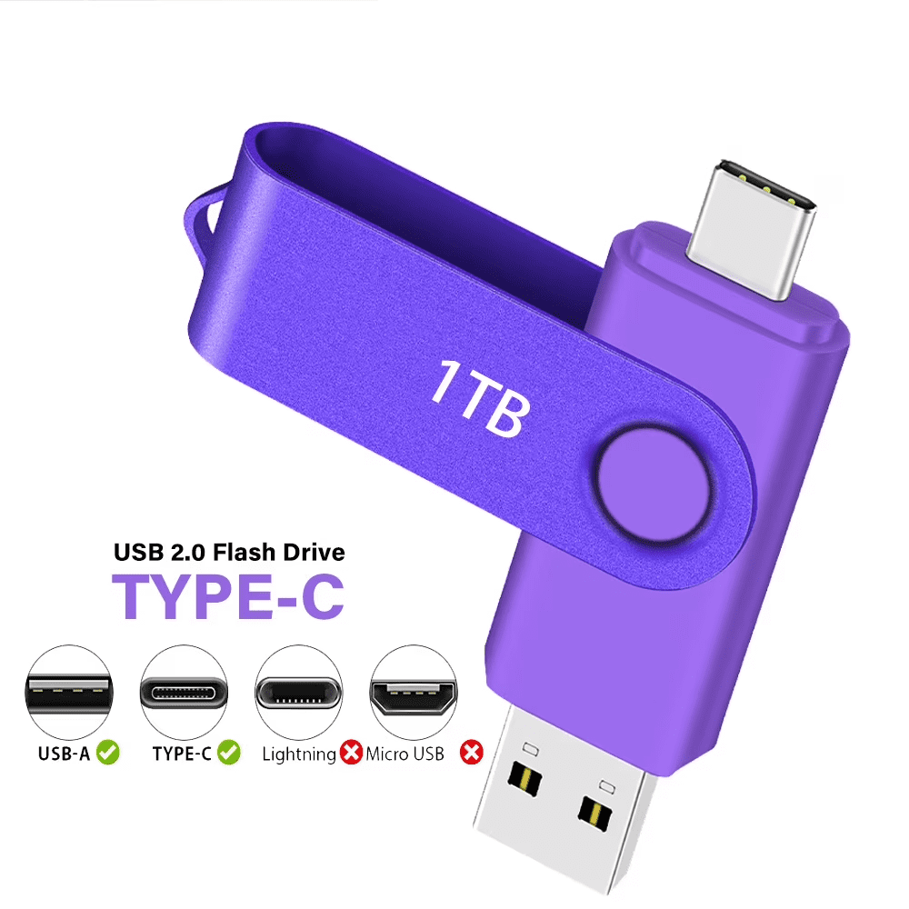 USB C Flash Drive,Dual Pendrive Phone Photo Stick Flash Memory Stick for Android Phones,PC,Laptop