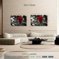 thumbnail image 4 of Elephant Stock Lone Rose Pop Wall Art - Horizontal Canvas Wall Art - Living Room Wall Decor - Floral And Botanical Canvas - Black And Gray Decor - 51" x 34", 4 of 8