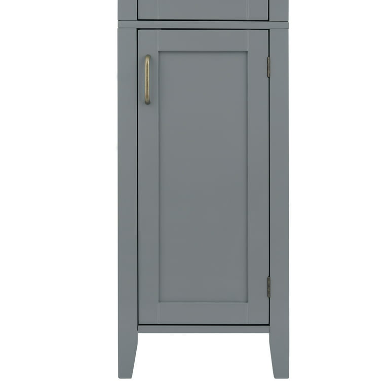 Mid-Century Large Bathroom Storage Cabinet