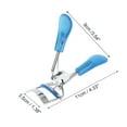 thumbnail image 2 of Unique Bargains 1 Pc Women Flat Handle Eyelash Curler for Business Travel Light Carbon Steel PS Clear Blue, 2 of 3