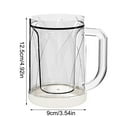 thumbnail image 3 of Basiess Glass Cups | Freezer Cup Drinkware - Double Wall Chilled Glass for Beer & Beverages, Long-Lasting Cold Retention & Summer Outdoor Parties | Gatherings, Eco-Friendly Clear, 3 of 9