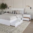 thumbnail image 4 of Nexera Ensemble de Chambre à Coucher à Rangement Double 4 Pcs, Blanc, Double, 4 of 6