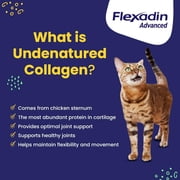 Vetoquinol Flexadin Advanced joint supplement for dogs and cats, once-daily formula with UC-II collagen, clinically proven and vet-recommended, 30 soft chews