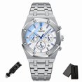 thumbnail image 1 of Men's Gold Quartz Chronograph Watch Stainless Steel Water Resistant CX0728RN, 1 of 10