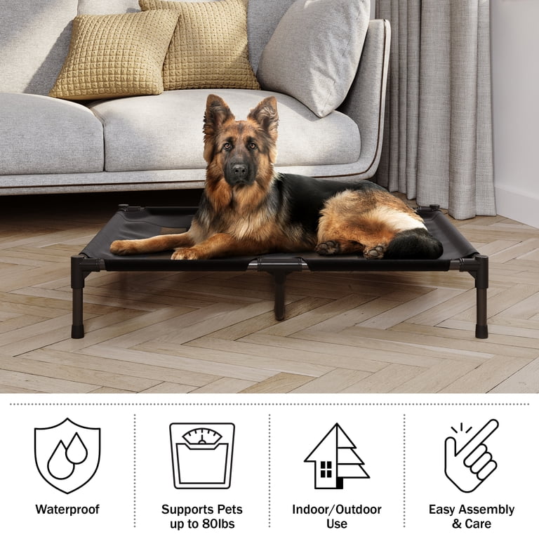 PETMAKER Elevated Dog Bed, 36x30 Inch Black photo 4