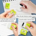 thumbnail image 4 of 6 pcs Cute Pencil Erasers, Cartoon Animal Theme Rolling Colorful R, 4 of 5
