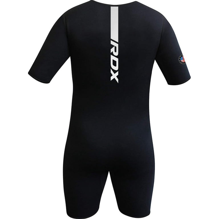 RDX Neoprene Sauna Sweat Suit, Black, Large
