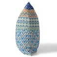 thumbnail image 3 of Amrita Sen Broadcloth Zippered Pillow In Navy Blue Orange CAPL236BrCDSZP26x26, 3 of 4