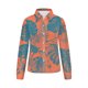 thumbnail image 4 of Camisas de Mujer Casual, Manga Larga Serie Naranja Impresa Botón de Solapa Hasta Blusa de Ajuste Regular Hecha de Poliéster para Todas las Estaciones, Botón de la Camisa de las Mujeres, 4 of 4