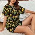 thumbnail image 6 of Womens Pajama Sets With Pocket, Bees and Sunflowers Lounge Sets Short Sleeve Sleepwear PJ Sets for Women, 6 of 6