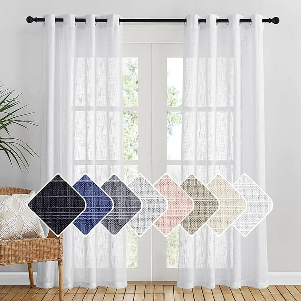 Long voile curtains deals