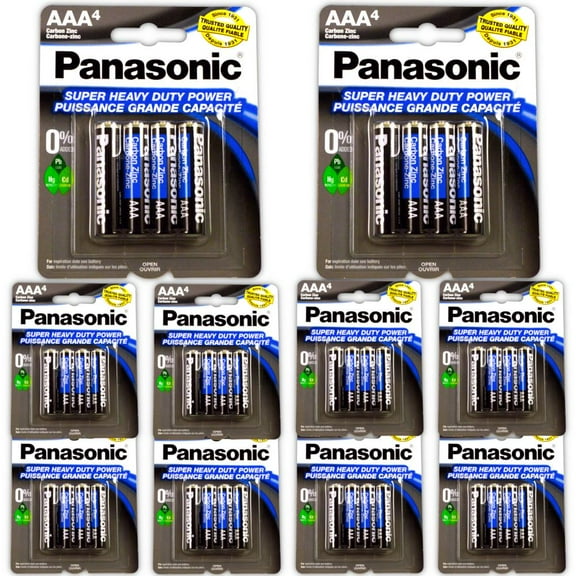 40pc Panasonic AAA Batteries Super Heavy Duty Power Carbon Zinc Triple A Battery 1.5v
