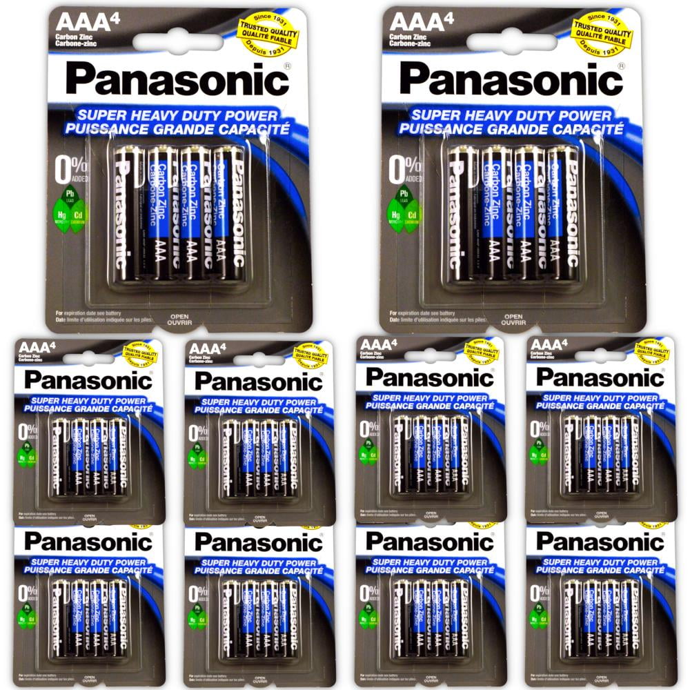 40pc Panasonic AAA Batteries Super Heavy Duty Power Carbon Zinc Triple