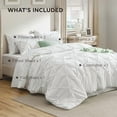 thumbnail image 4 of Full Size Comforter Sets - Bedding Sets Full 7 Pieces, Bed in a Bag White Bed Sets with Comforter, Sheets, Pillowcases & Shams, Adult & Kids Bedding, 4 of 4