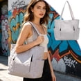 thumbnail image 1 of Nylon Tote Bag Large Capacity Shoulder Bag For Women Casual Handbag For Work School Travel Daily Use, 1 of 6