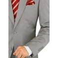 thumbnail image 5 of Mens Side Vent 2-piece Light Gray Wool Modern Fit Suit DTI, 5 of 6