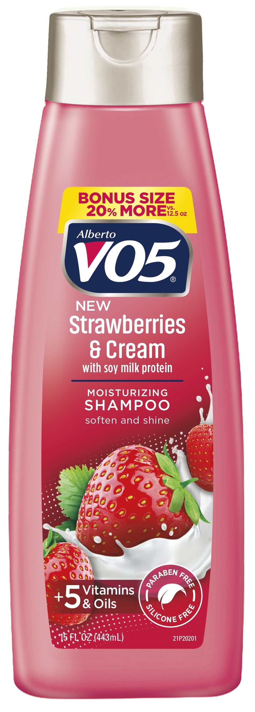VO5 Moisture Milks 15 Fl. Oz. Strawberries & Cream Moisturizing Shampoo, 15 Fl Oz.