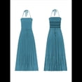 thumbnail image 3 of Vestidos Largos Bohemios Sexys de Verano Sin Espalda para Mujer Azul M, 3 of 5