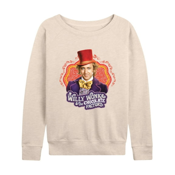 Willy Wonka & The Chocolate Factory - Original Movie Cover - Women's Lightweight French Terry Long Sleeve Shirt