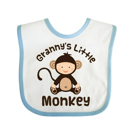 

Inktastic Granny s Little Monkey Gift Baby Boy or Baby Girl Bib