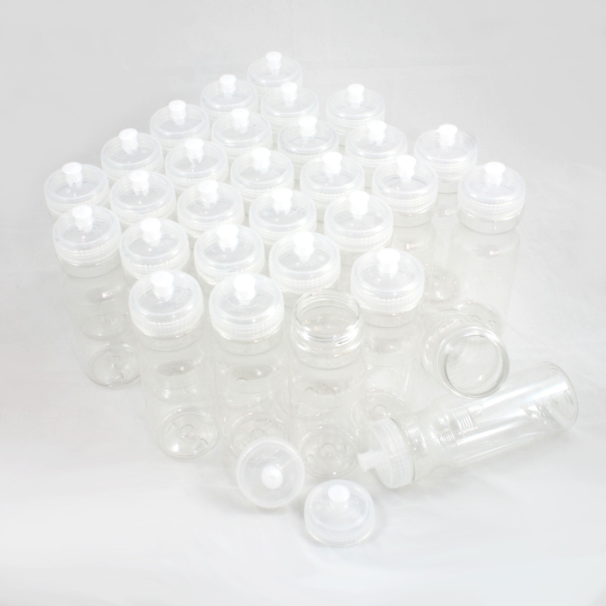 Water Bottles with Flip-Top Lids, 24 oz.Translucent Plastic Water Bottles  $7.87