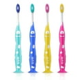thumbnail image 4 of GUM Monsterz Jr Kids’ Toothbrush, Soft Bristled  w/ Su Countion Cup, For Ages 5+, 2 Count(Pack of 6), 4 of 9