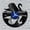 Blue-without LED, variant on Graceful Swan Vinyl Wall Clock, Vinyl Record Clock Wall Art Silent & Non-ticking(12 inchs B)