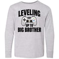 thumbnail image 3 of Inktastic Leveling Up to Big Brother Long Sleeve Youth T-Shirt, 3 of 5