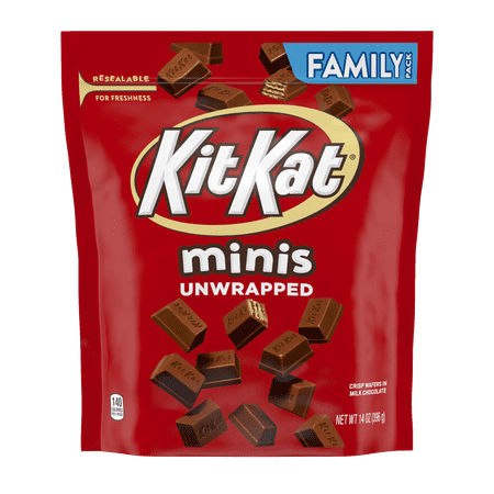 Kit Kat Minis, Milk Chocolate Wafer Bars Candy, 14