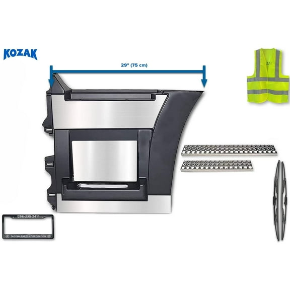 Kozak Rear Step Side Fairing Panel Left 29" Compatible with Volvo VNL 2004-2017