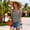 Dark Gray, variant on Women's Sleeveless V-Neck T-Shirt for Casual Wear