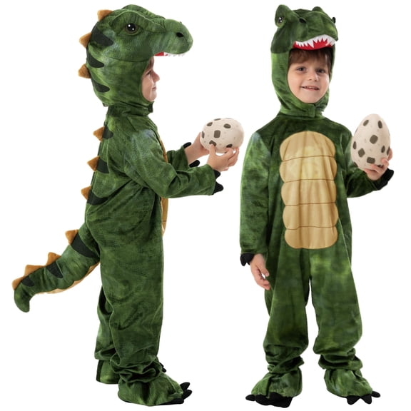Joyfy Halloween T-Rex Costume Dinosaur Onesie with Eggs for Kids and Toddlers Halloween Party Dress up Cosplay