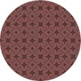 thumbnail image 1 of Ahgly Company Indoor Round Patterned Raspberry Purple Area Rugs, 3' Round, 1 of 1
