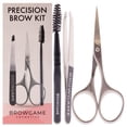 thumbnail image 1 of Kit de cejas de precisión de Browgame para mujeres: pinzas inclinadas originales de 3 piezas, tijeras para cejas y cepillo carretel, 1 of 3