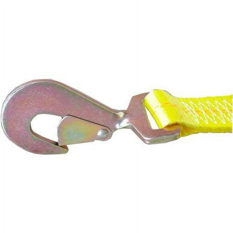 Tow Dolly Basket Strap with Twisted Snap Hooks for Small to Medium