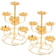 thumbnail image 1 of FELTECHELECTR 2 portavelas de metal con forma de loto para velas de té, bases para lámparas de aceite, 1 of 6