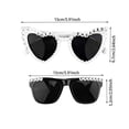 thumbnail image 3 of Bride Sunglasses for White Heart Sunglasses Black One Size, 3 of 3