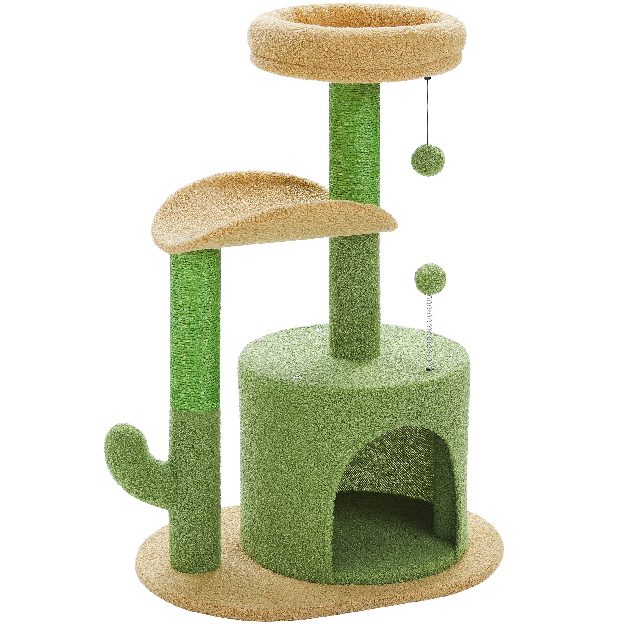 Pawz Road 32" Cactus Cat Tree, Green photo 6