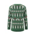 thumbnail image 4 of Matching Family Christmas Pullover Sweaters Long Sleeve Snowflake Crewneck Knitted Pullover Tops, 4 of 10