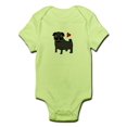 thumbnail image 1 of CafePress - Black Pug Love Infant Bodysuit - Baby Light Bodysuit, 1 of 1